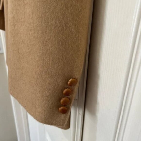 100% Real Camel hair coat/‎ blazer in beige color. Sz XL - Picture 4 of 13